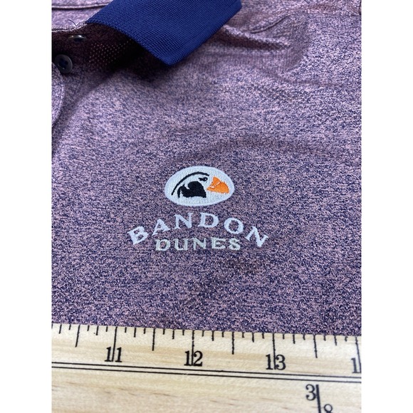 KJUS Women's Athletic Bandon Dunes Golf Polo Shirt Purple Size M - Picture 3 of 8